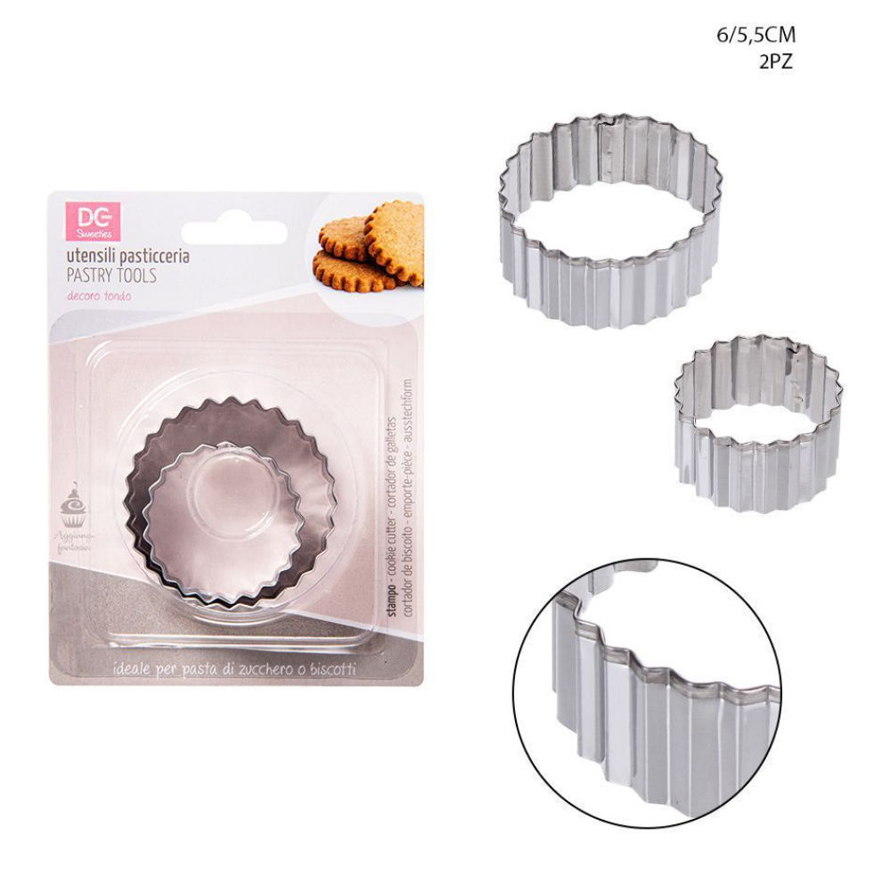 STAMPO DOLCI TONDO 5,5-6CM 2PZDc Casa