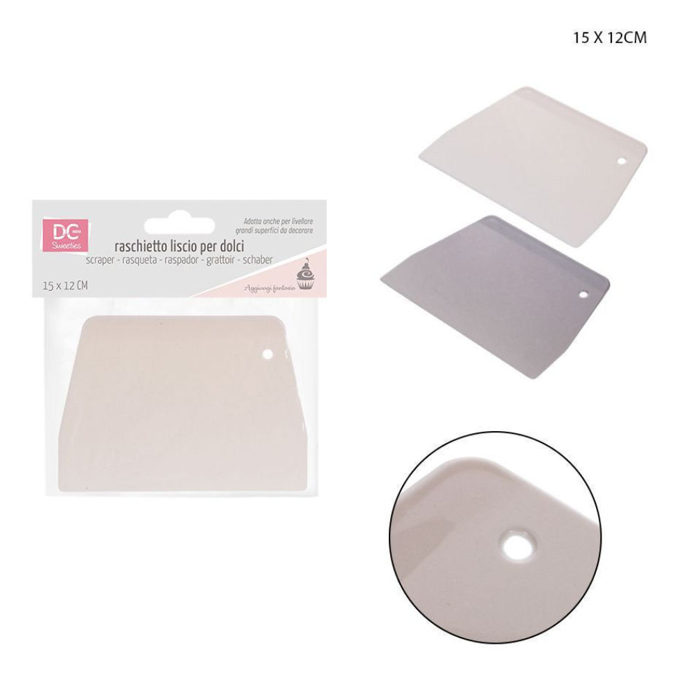 DC CASA RASCHIETTO DOLCI PLAST, LISCIO 13,5X10CMDc Casa