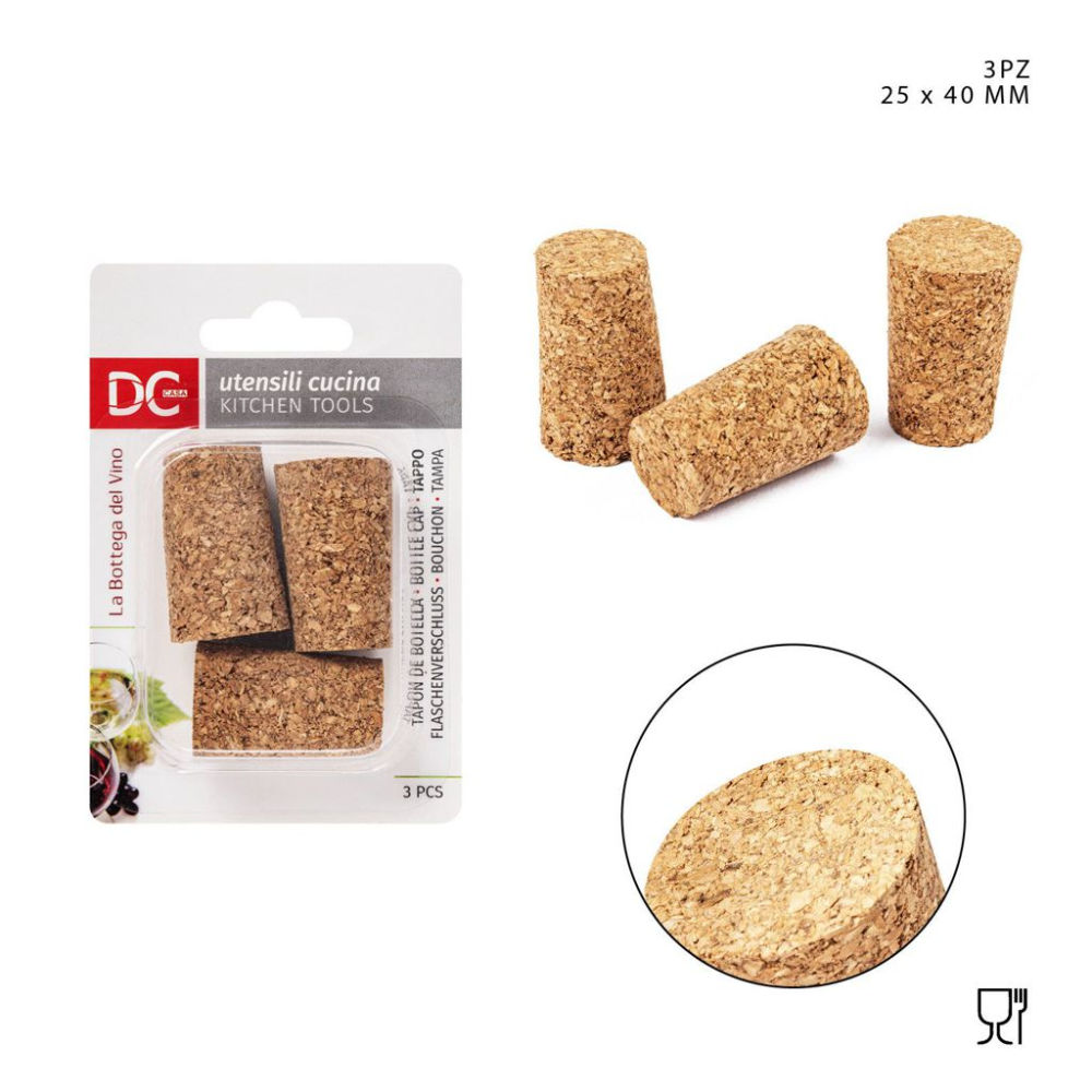 DC CASA TAPPO BOTTIGLIA 20/25X40MM 3PZDc Casa