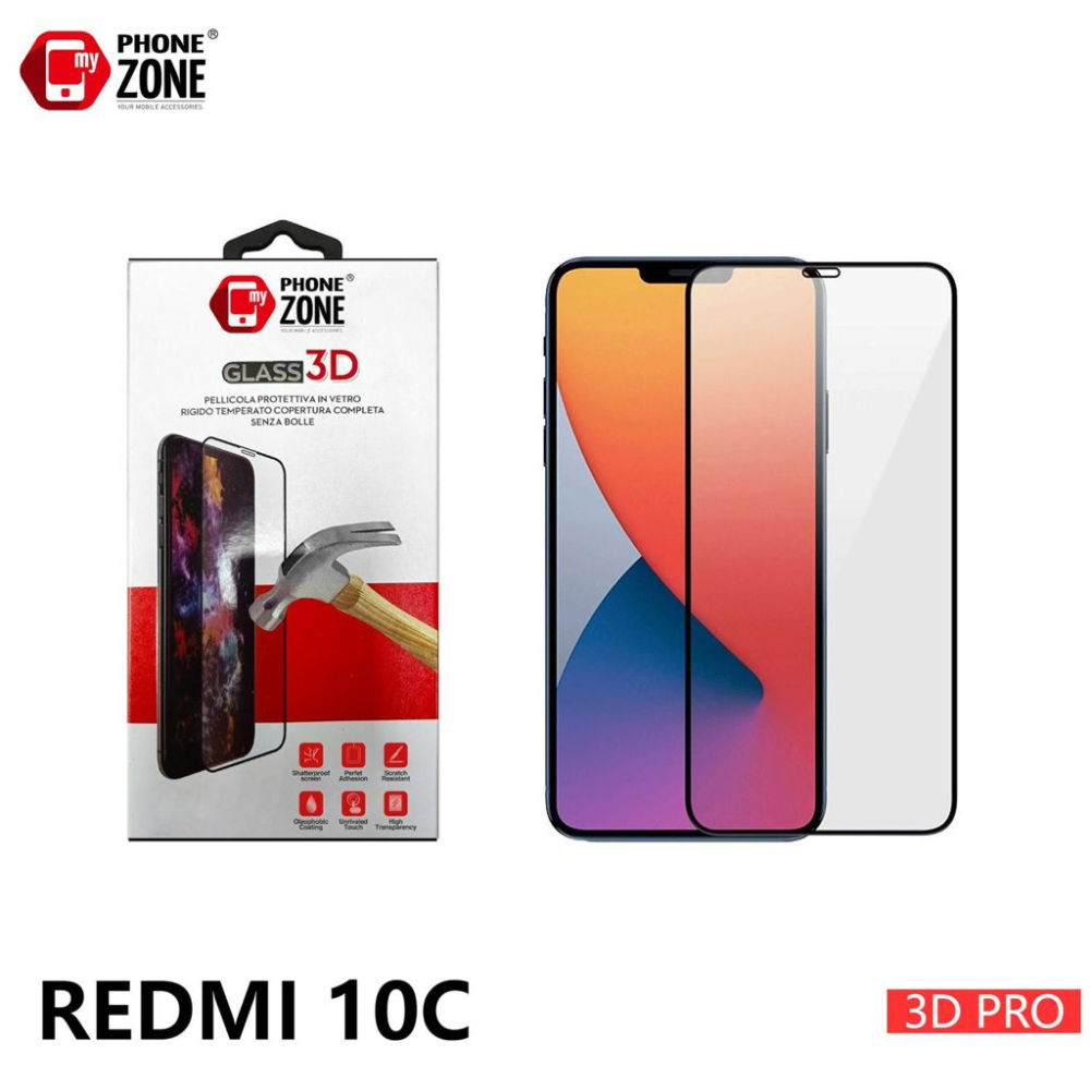 MY PHONE ZONE PELLICOLA VETRO TEMPERATO REDMI 10CMy Phone Zone