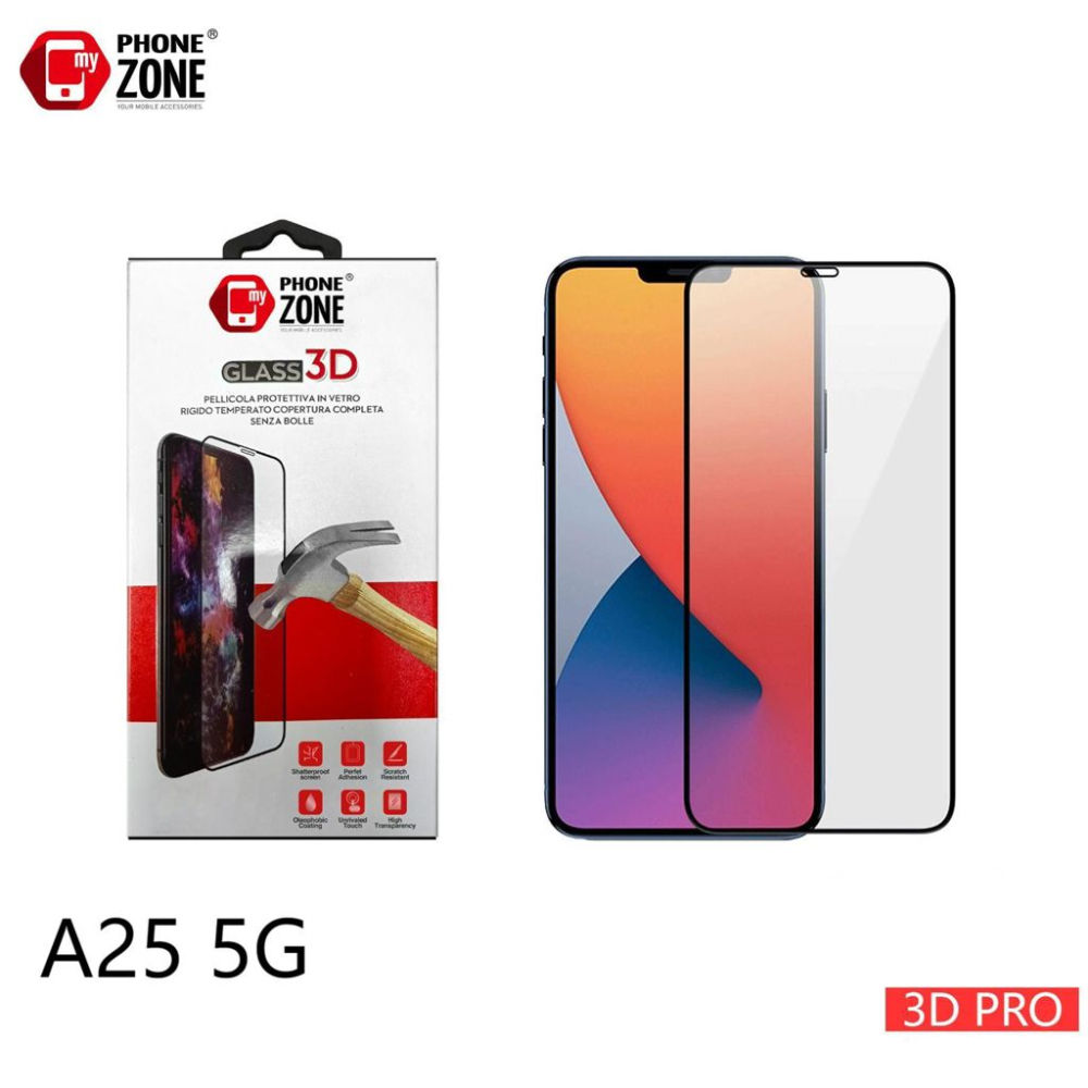 MY PHONE ZONE PELLICOLA VETRO TEMPERATO SAMSUNG A25 5GMy Phone Zone