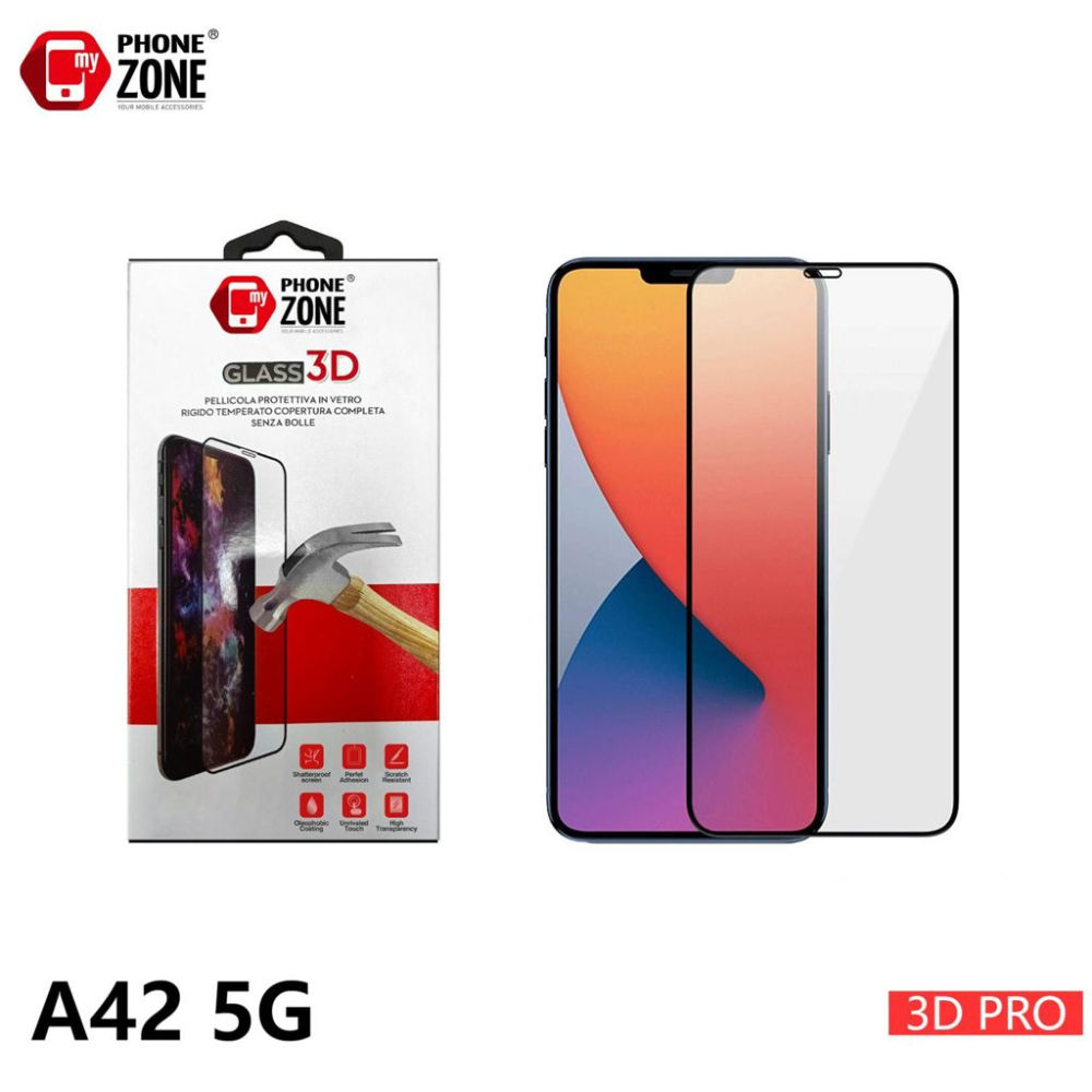 MY PHONE ZONE PELLICOLA VETRO TEMPERATO SAMSUNG A42 5GMy Phone Zone