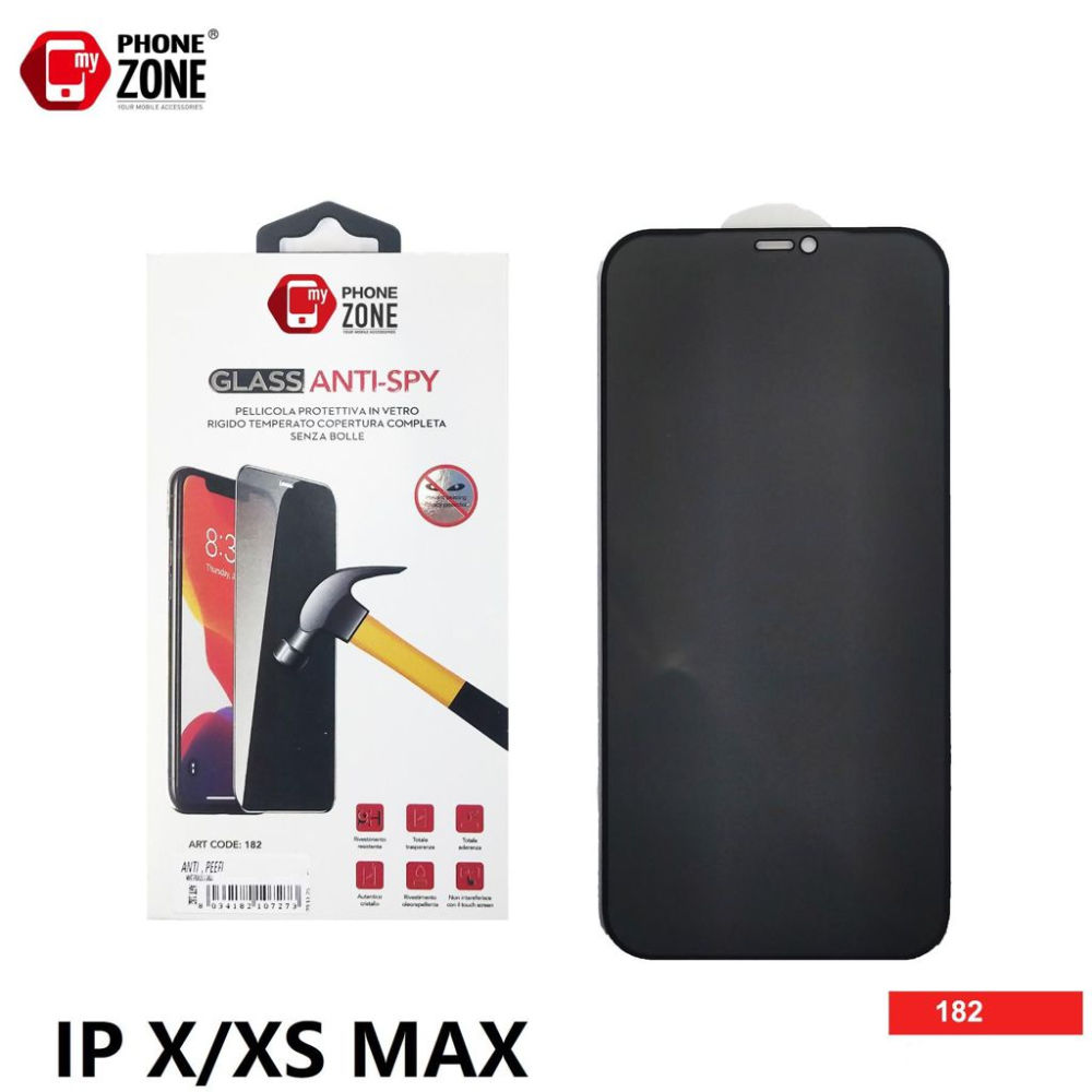 MY PHONE ZONE PELLICOLA VETRO TEMPERATO IPHONE X/XS MAXMy Phone Zone
