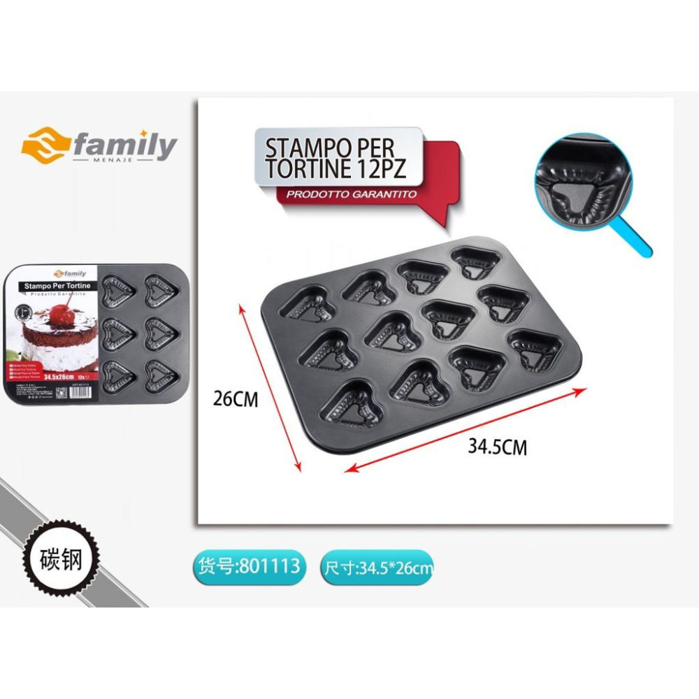 STAMPO PER TORTINE 12PZS Family