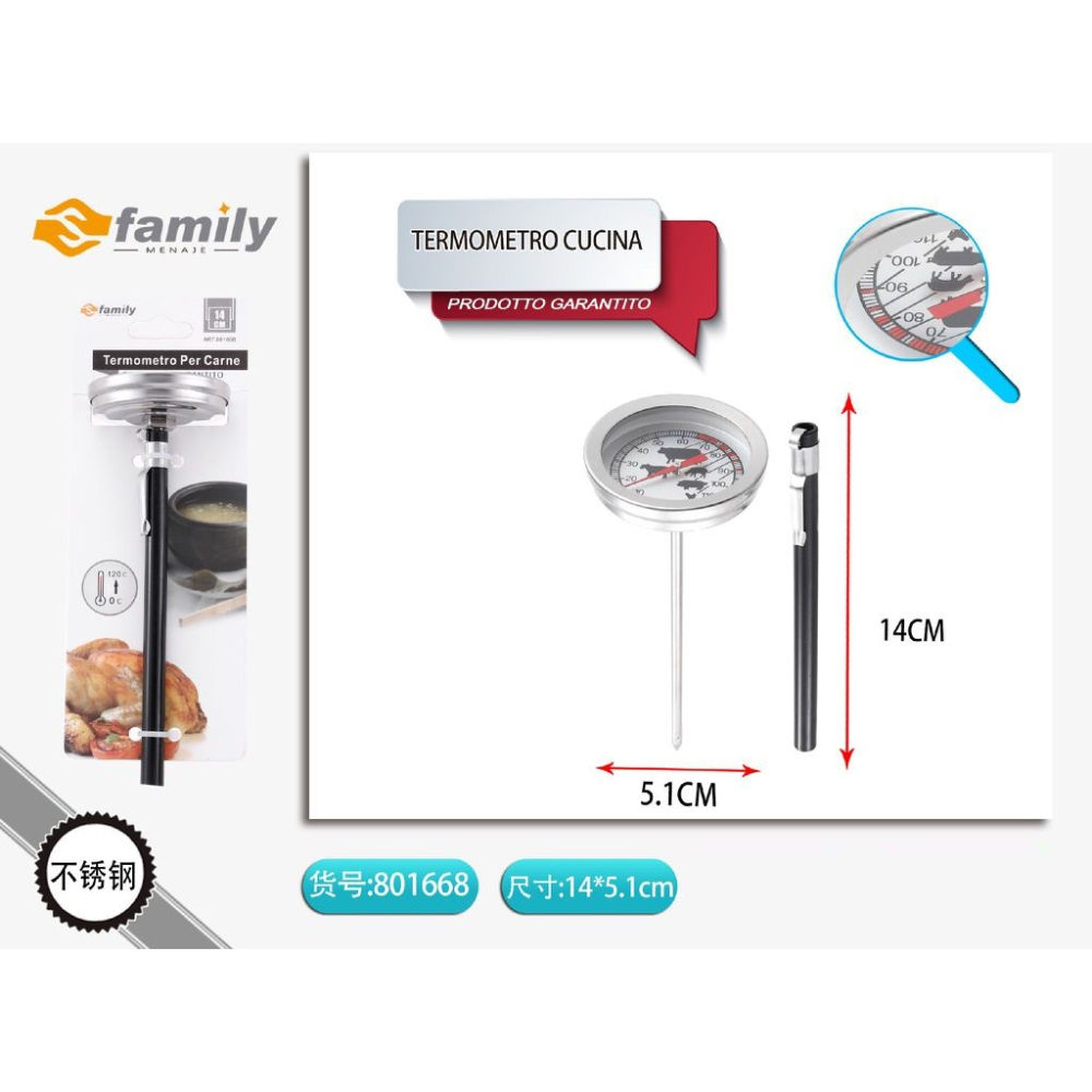 TERMOMETRO PER CARNE 14,3*5,1CMS Family