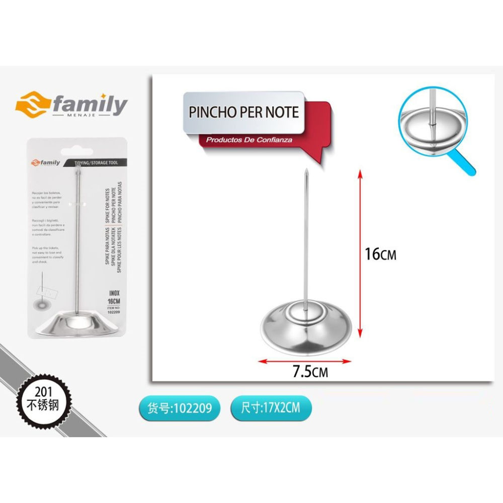 PINCHO PER NOTE 17*7,3CMS Family