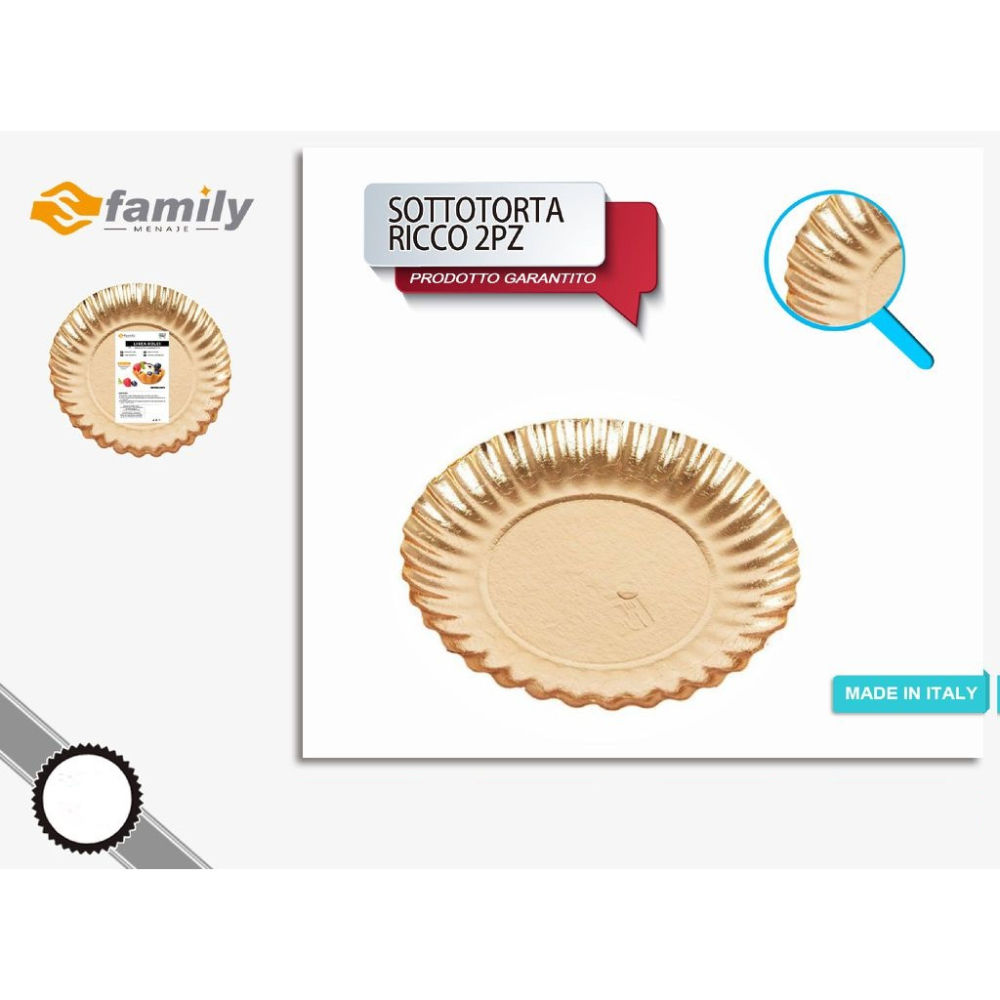 Sfamily Sottotorta Oro Riccio Ø24cm - 2pzS Family
