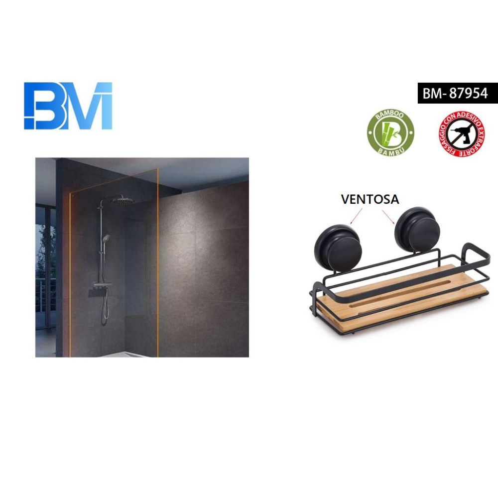 MENSOLA BAGNO A VENTOSA - BAMBÙBm