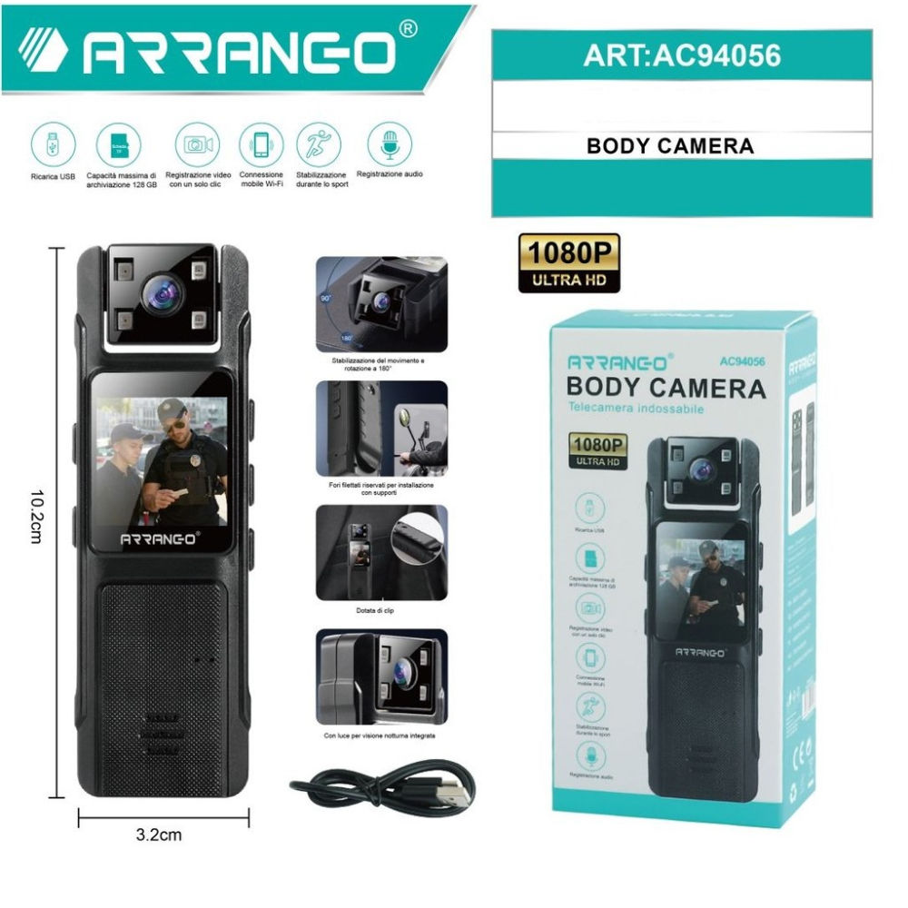 Body Camera Ultra HD - AC94056Arrango