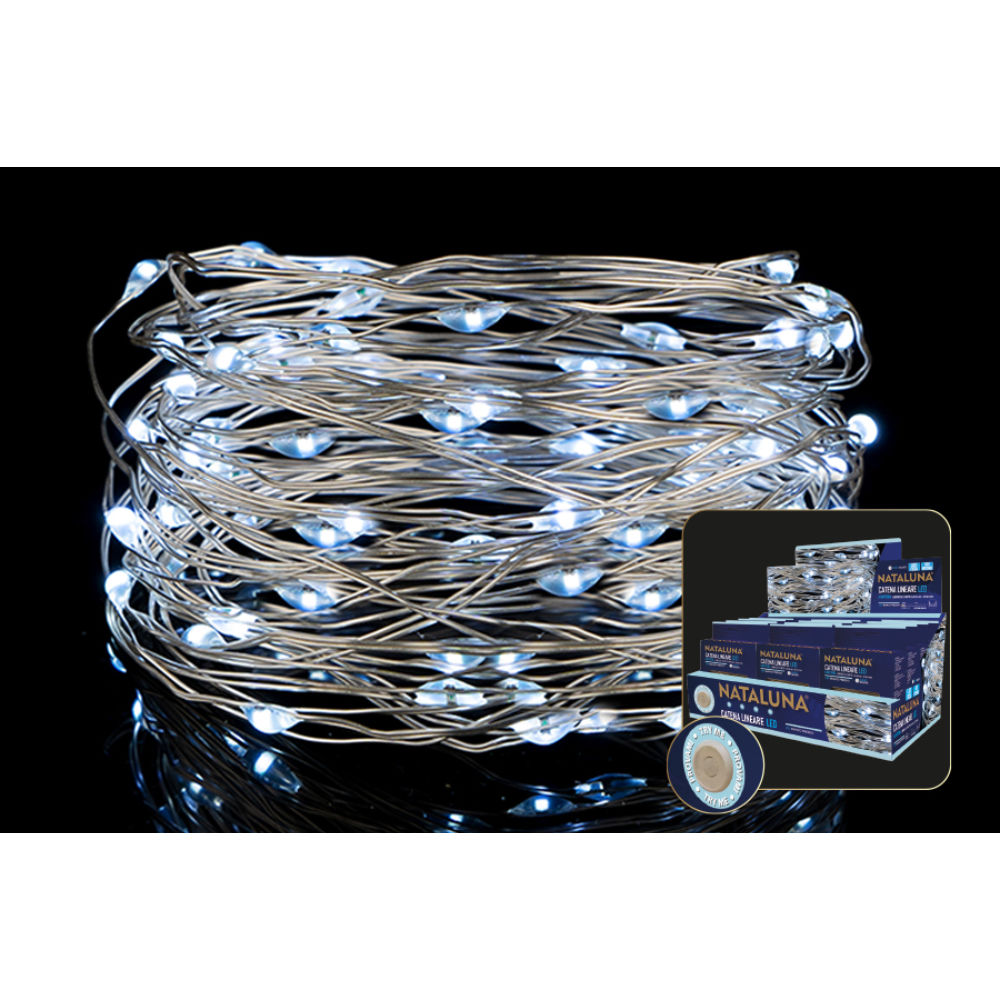 20 Micro LED Bianco Interno - Luce Fissa - 2mNataluna