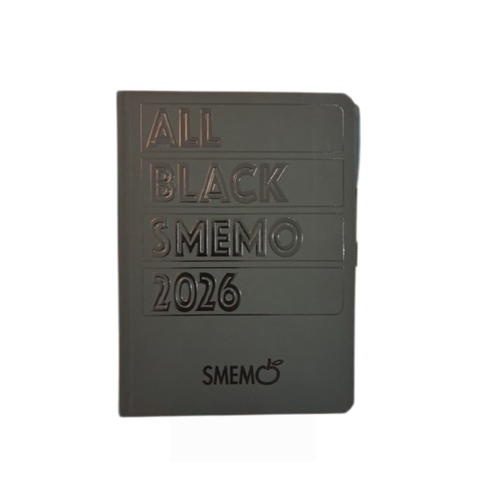 SMEMO ALL BLACK 12 MESI  12X16,5 2026    SMMR00077Smemo