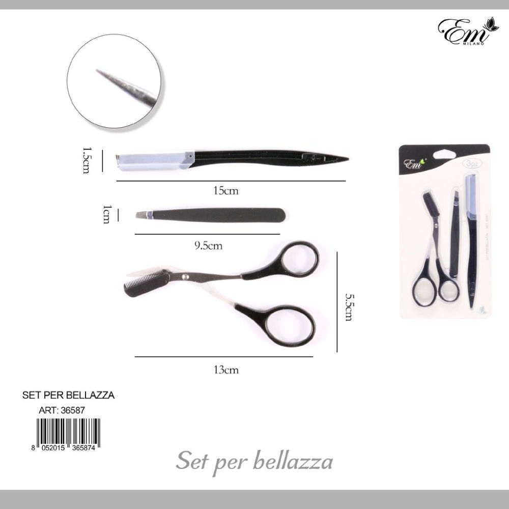 SET PER SOPRACCIGLIA 3PZEm