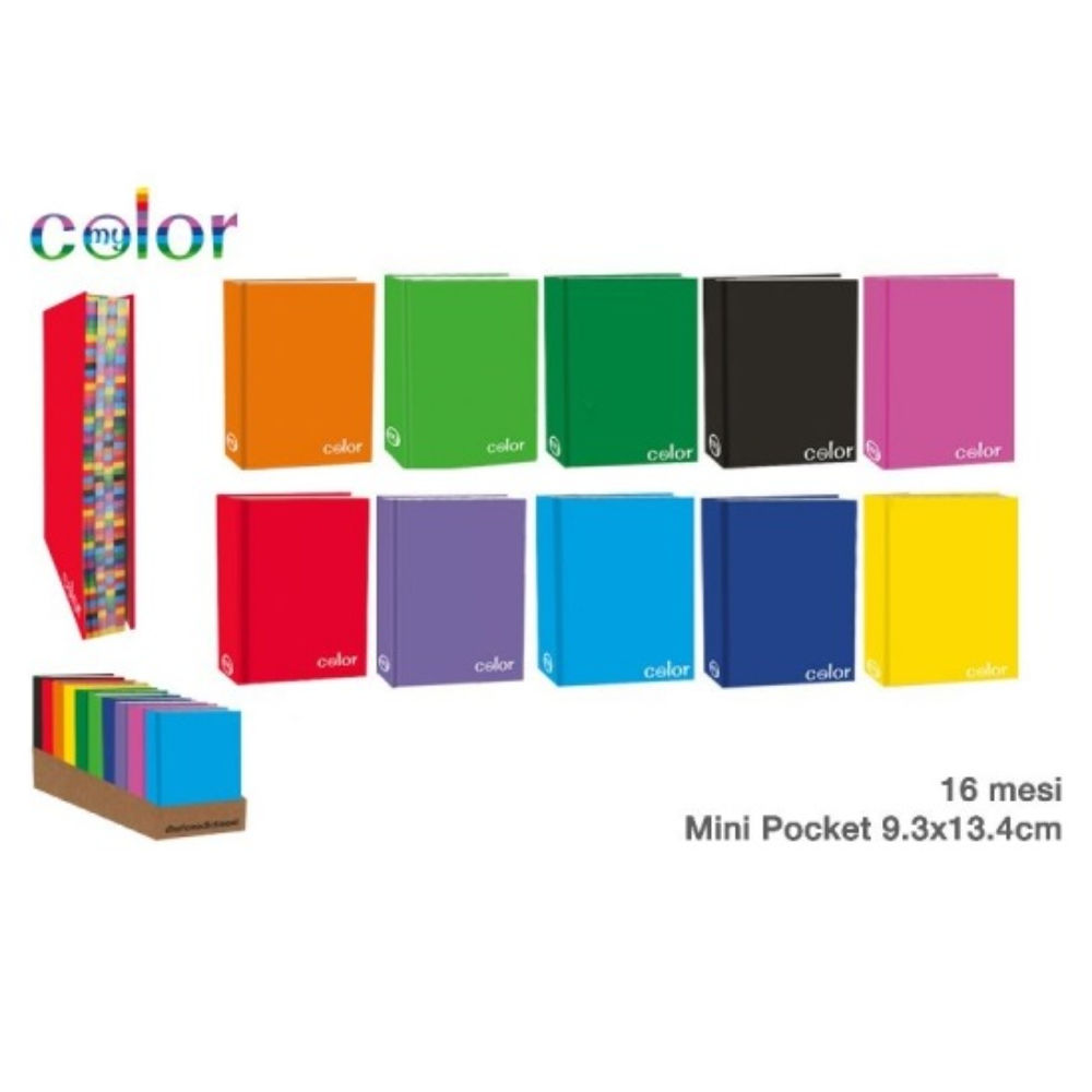 DIARIO MYCOLOR 16 MESI 9,3X13,4CM ASSORTITIMy Color