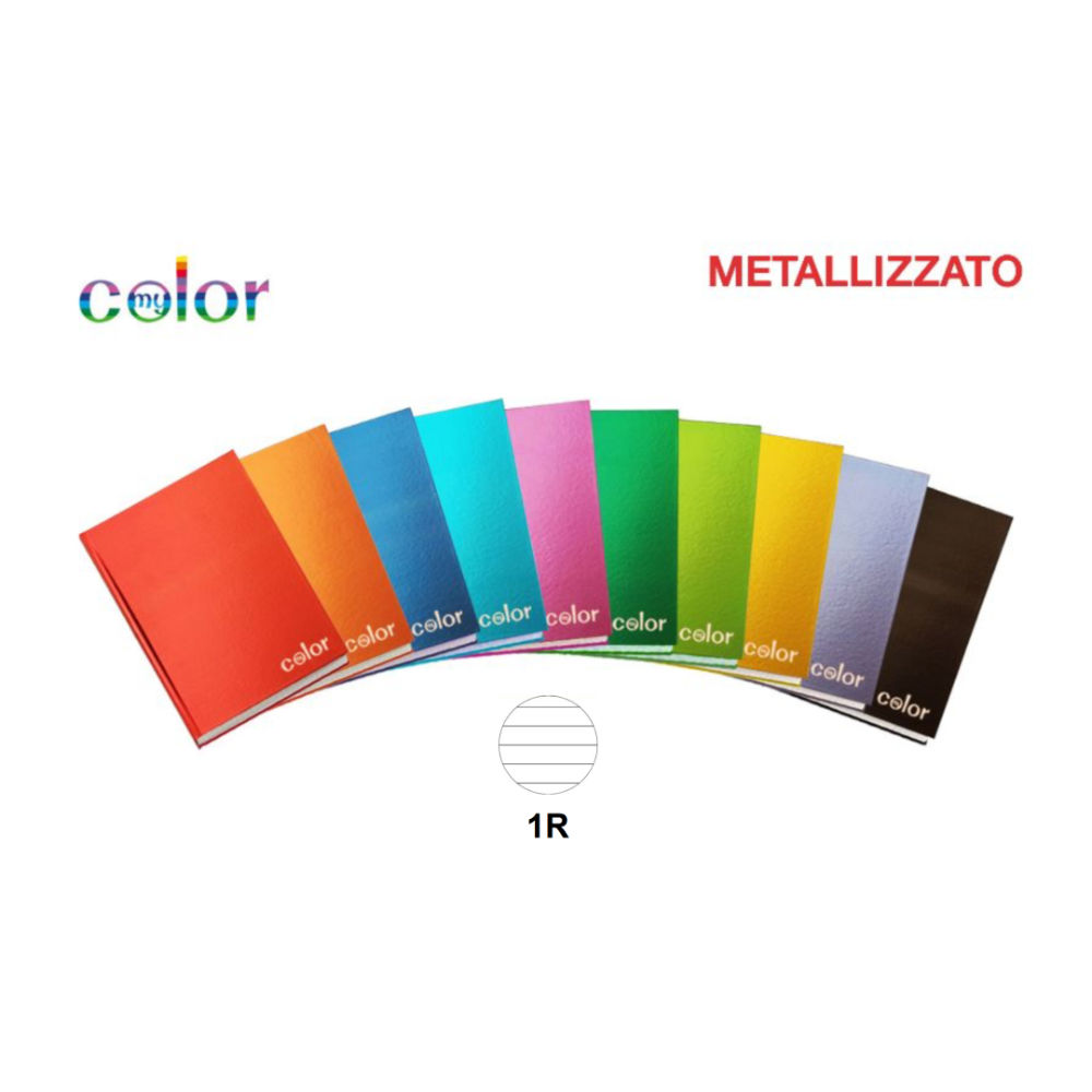 QUADERNO RIGIDO A4 METAL - RIGO 1RMy Color