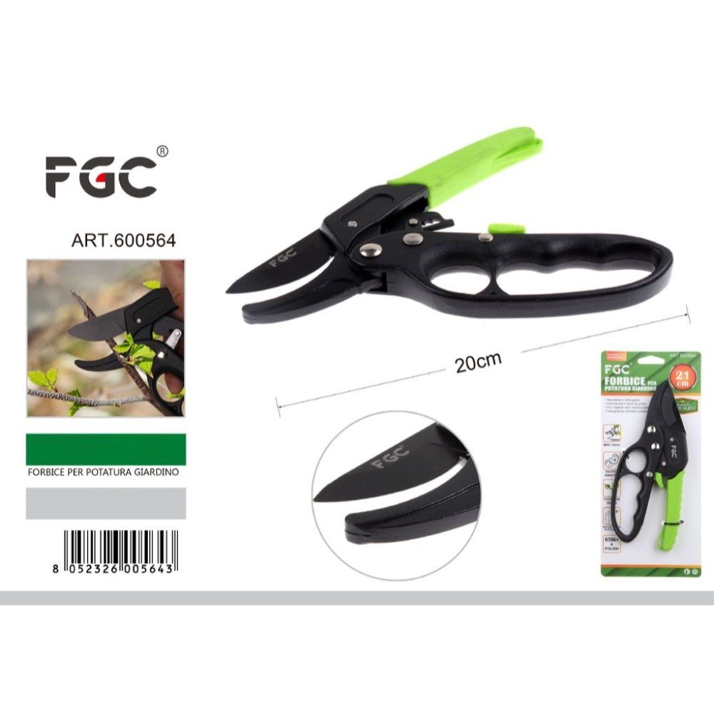 FGC Forbice per Potatura a Cricchetto - 20cmFgc