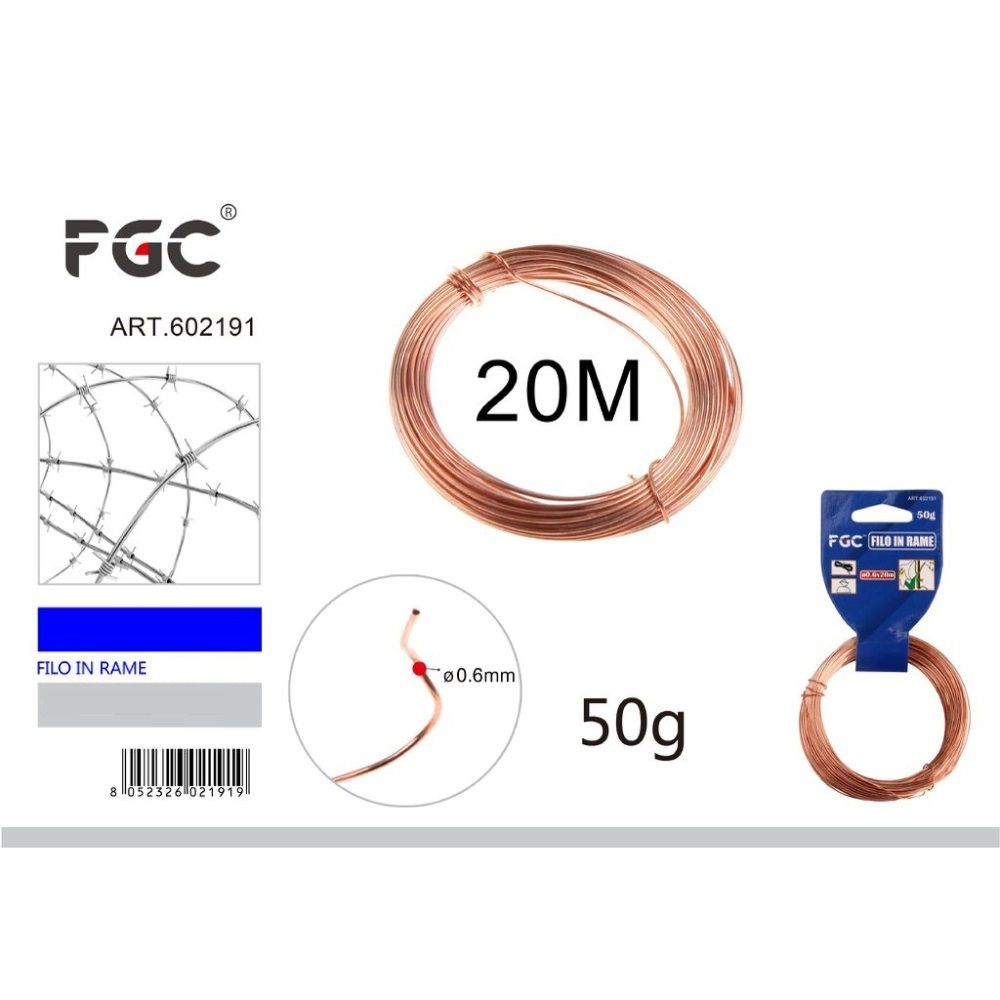 FGC Filo in Rame - 0,6mm/20mFgc