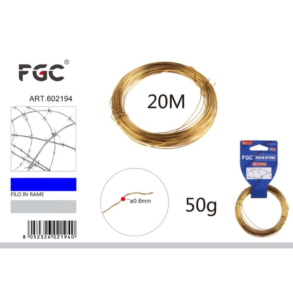 FGC Filo in Ottone - 0,6mm/20mFgc