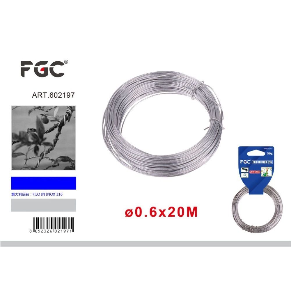 FGC Filo in Inox - 0,6mm/20mFgc