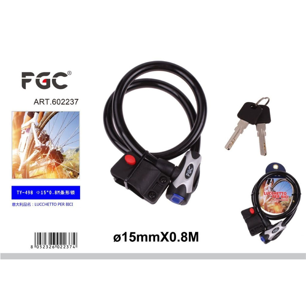 CAVO ANTIFURTO 15*0,8MFgc