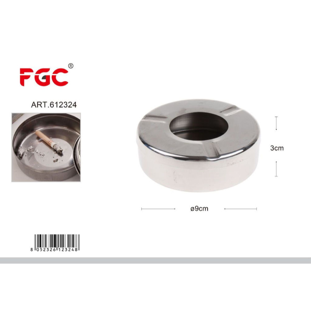 FGC Posacenere in Metallo - 9x3cmFgc