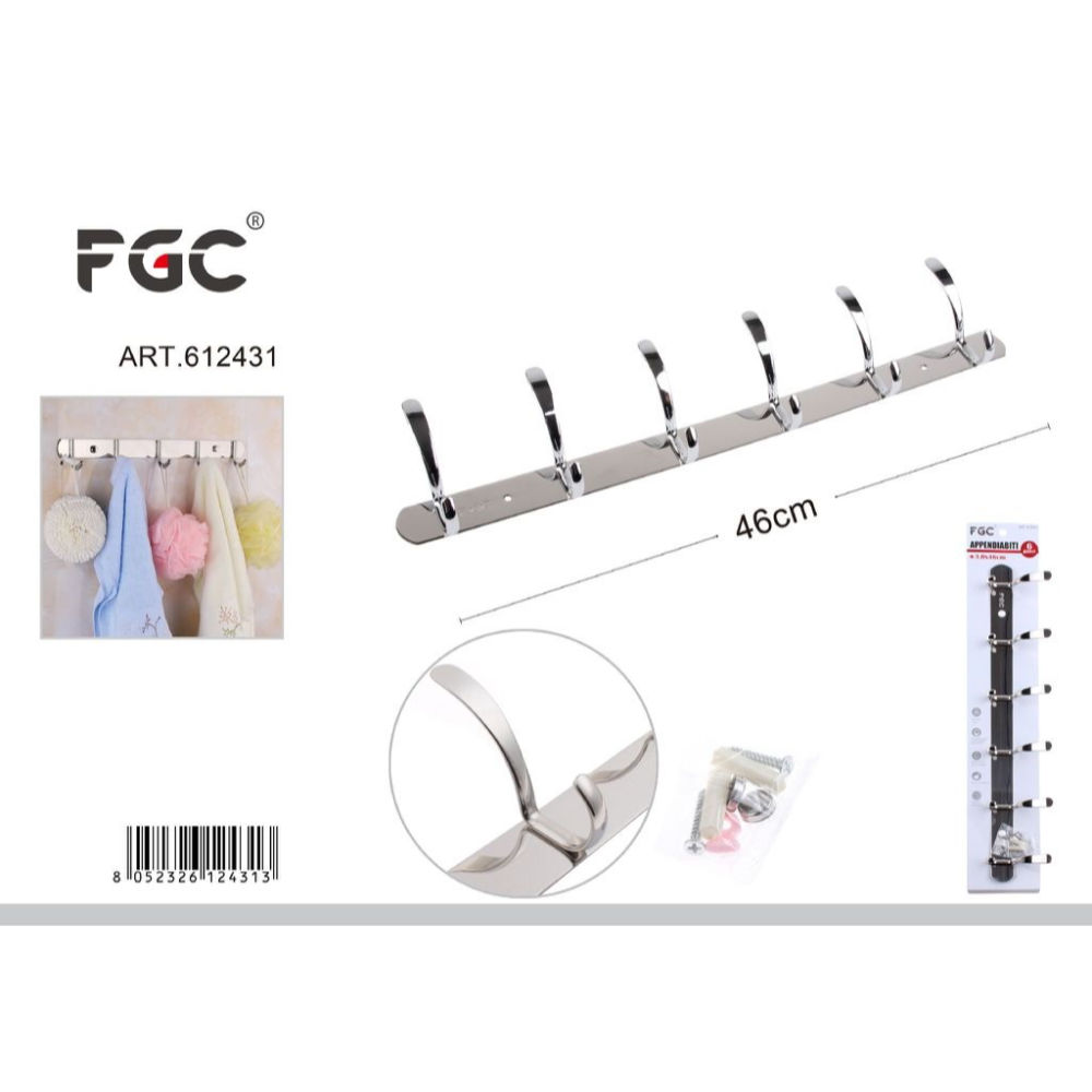FGC Appendiabiti 6 Ganci - 46cmFgc