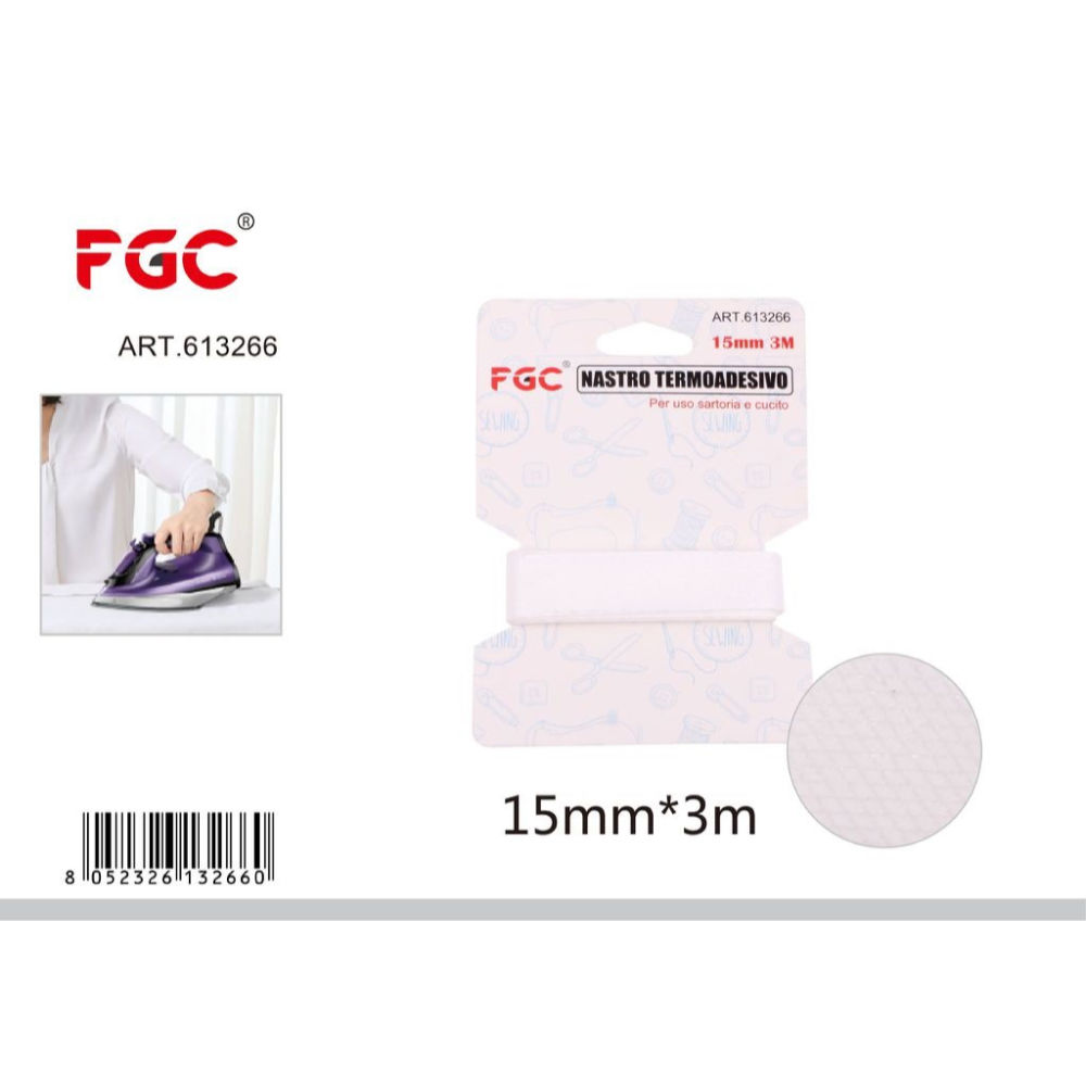 FGC Nastro Termoadesivo - 15mm/3mFgc