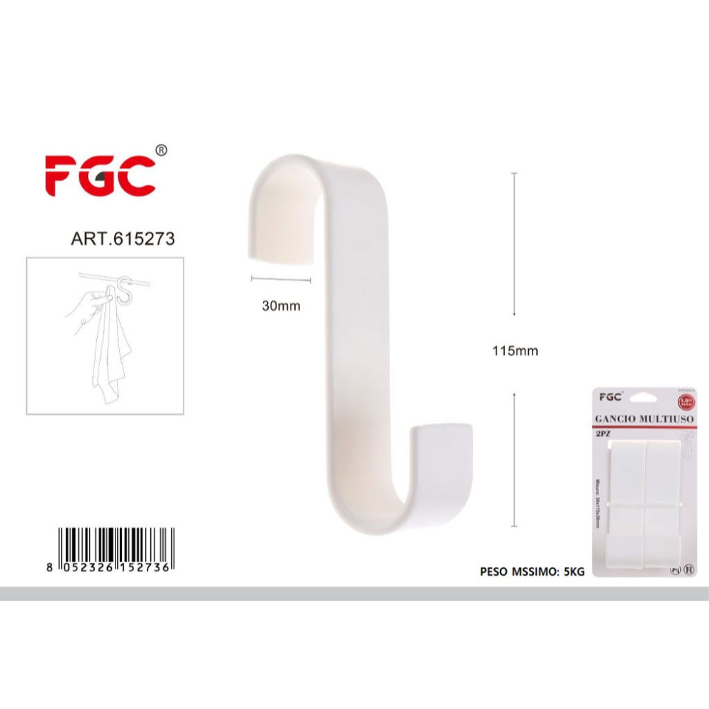 FGC Gancio S in pLastica - 2pzFgc