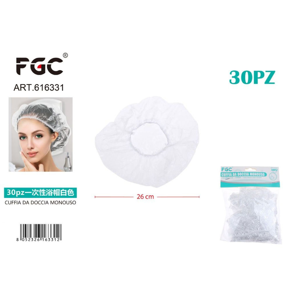 CUFFIA DA DOCCIA MONOUSO - 30PZFgc
