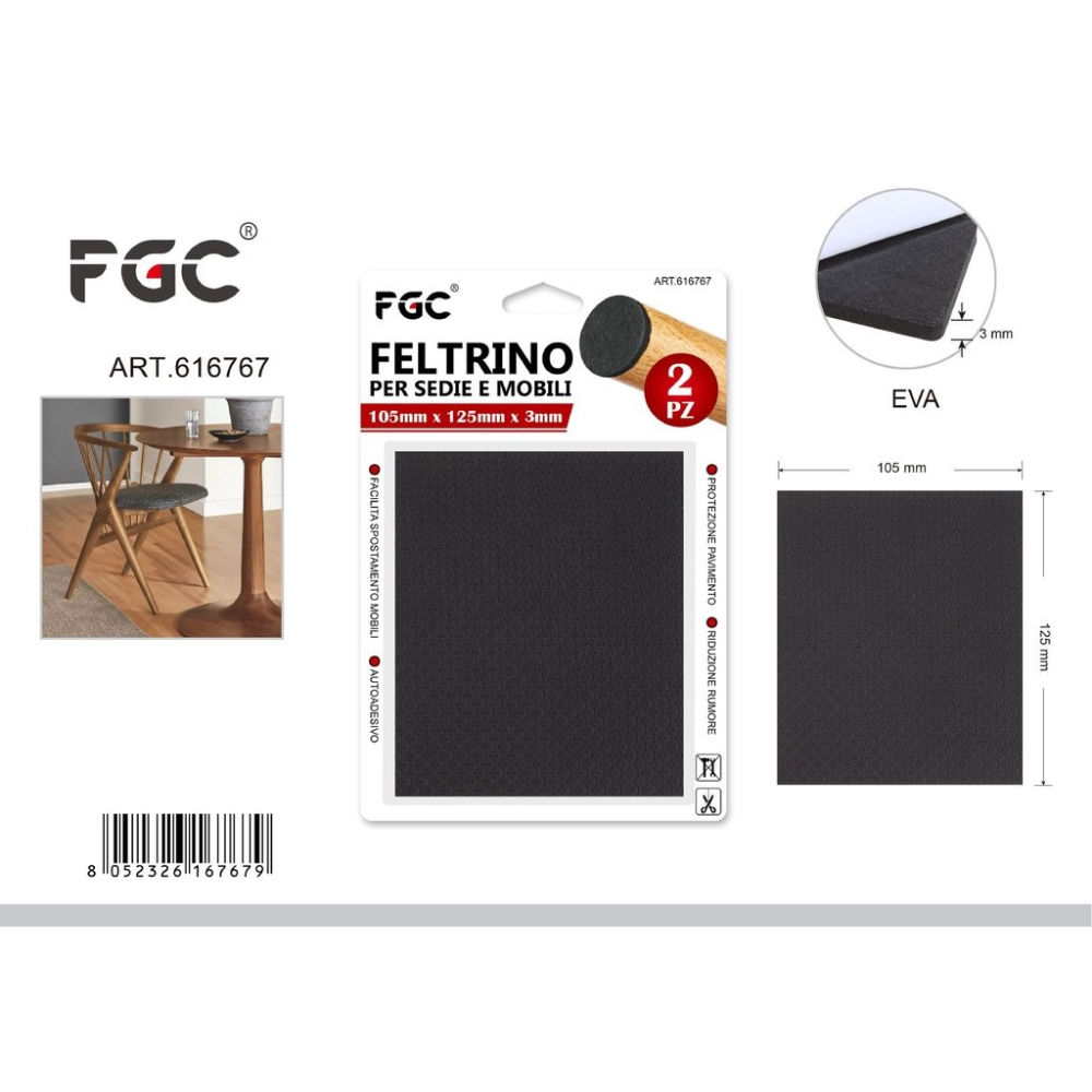 FGC Cuscinetto in EVA 105x125mm - 2pzFgc