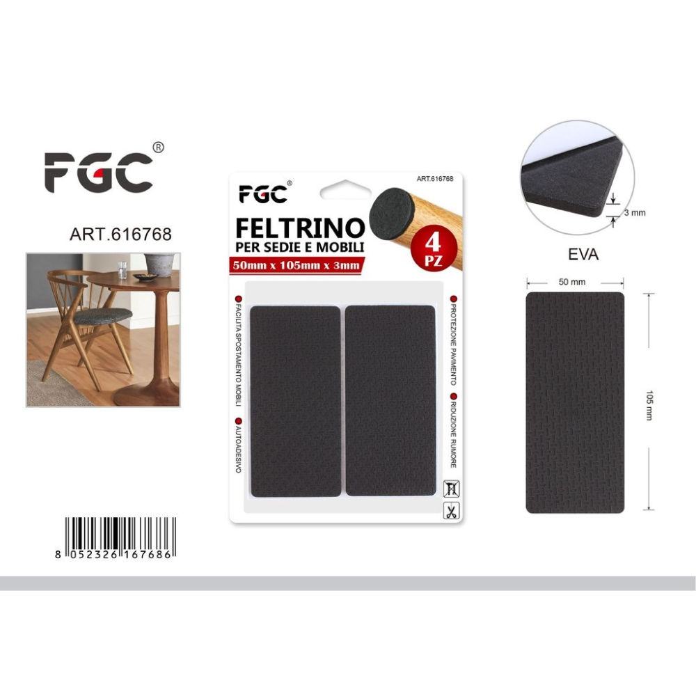 FGC Cuscinetto in EVA 50x105mm - 4pzFgc