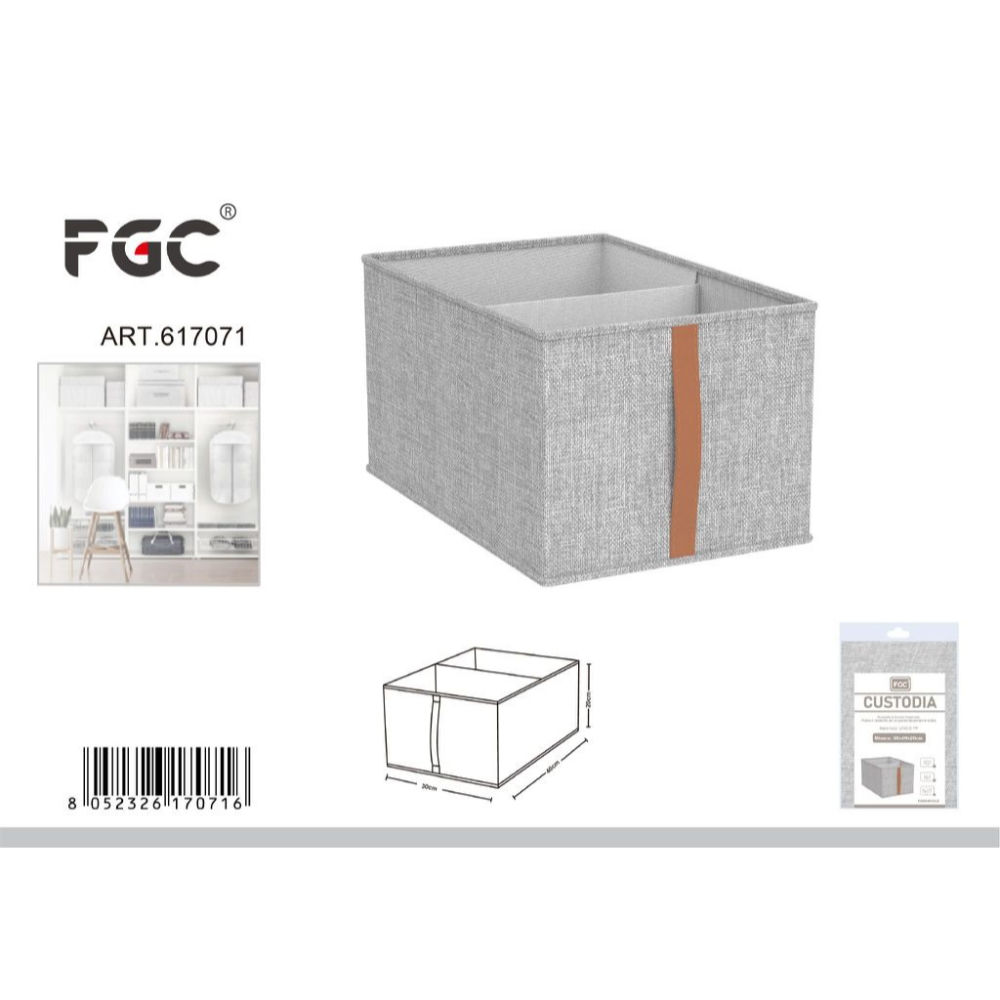 FGC Box Custodia 2 Scomparti - 40x30x20cmFgc
