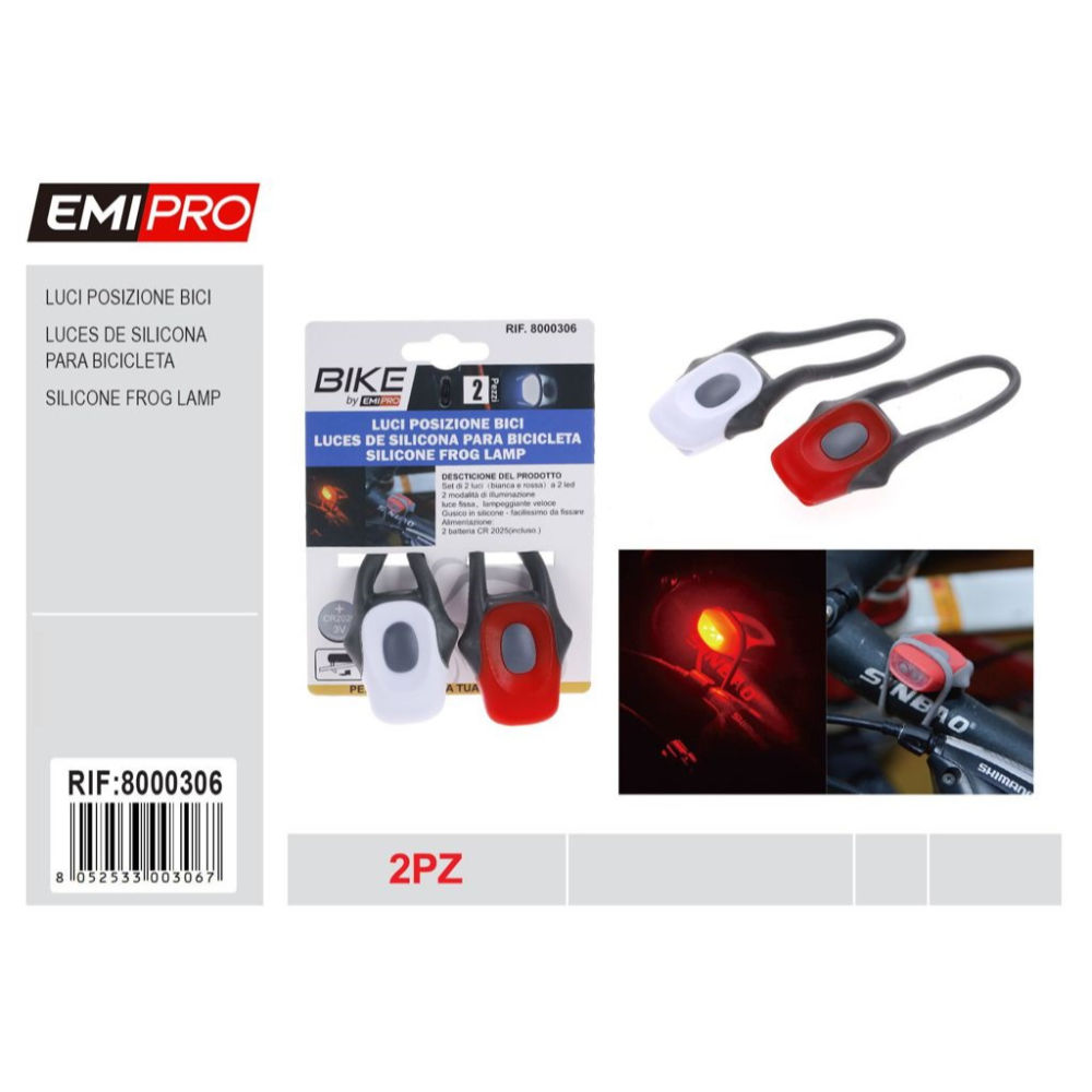 EMI LUCI POSIZIONE BICIEmi
