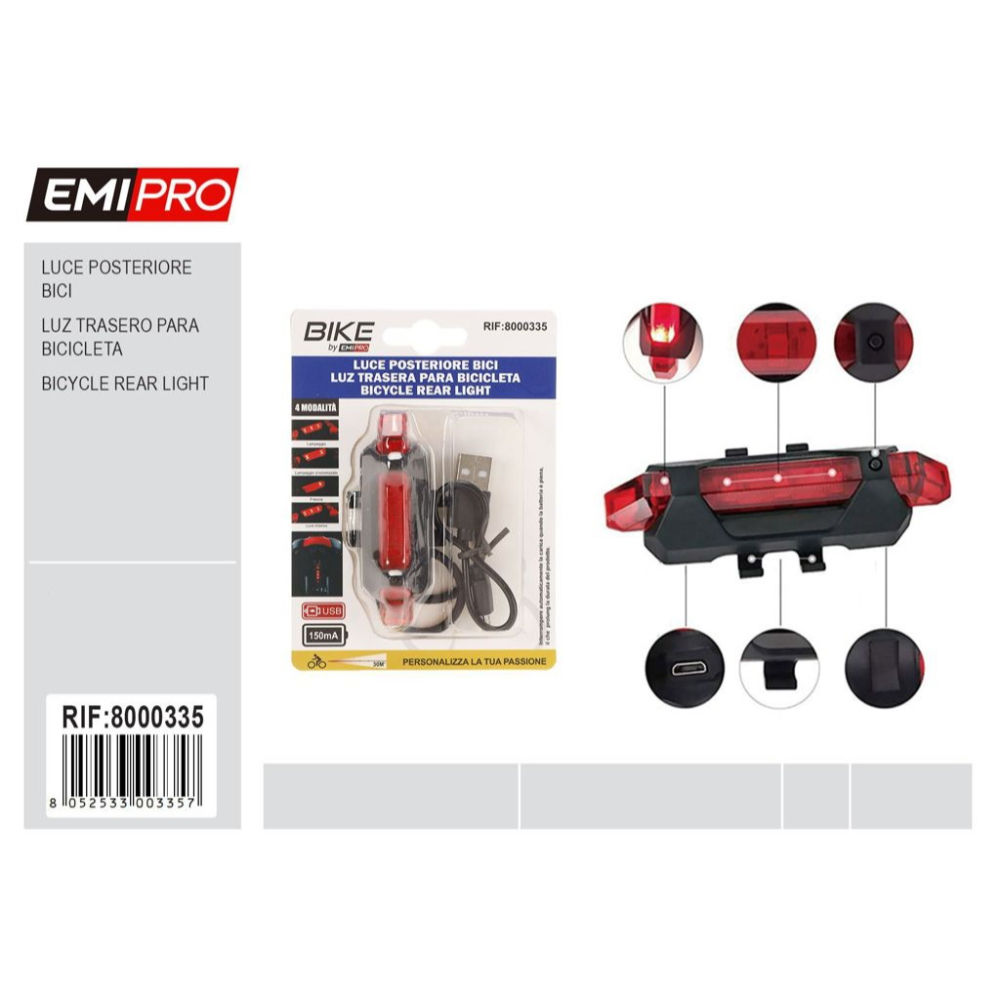 EMI FANALE POSTERIORE PER BICIEmi