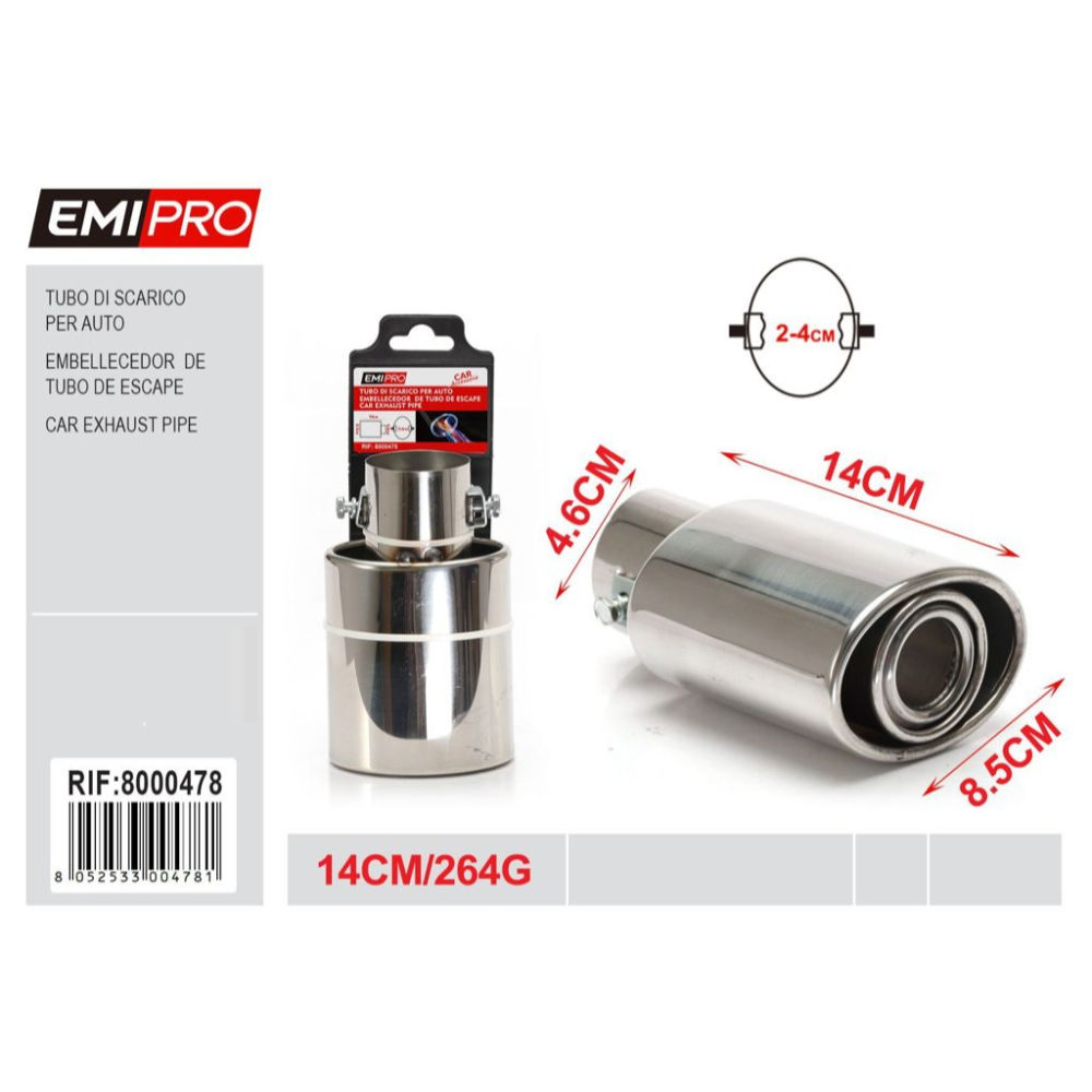 EMI TUBO DI SCARICO PER AUTO 14CM - 264GEmi