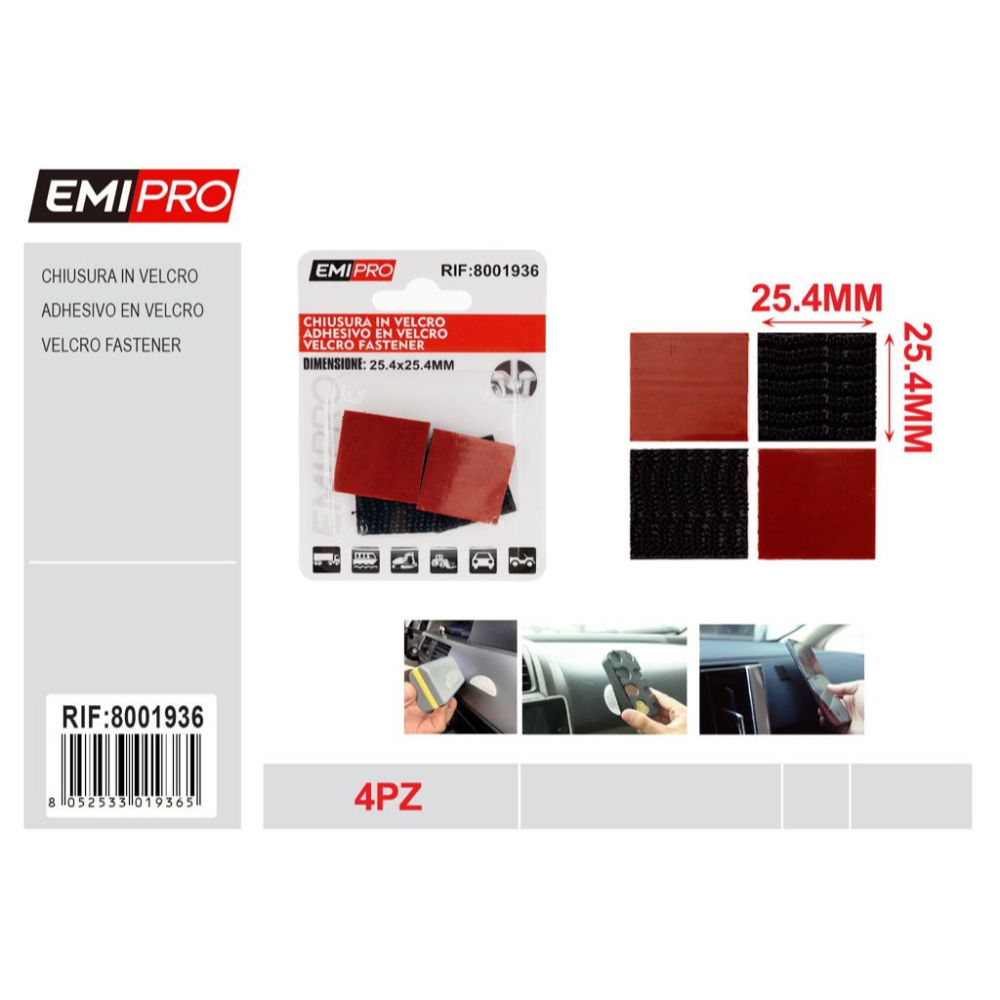 EMI ADESIVO IN VELCRO - 4PZEmi