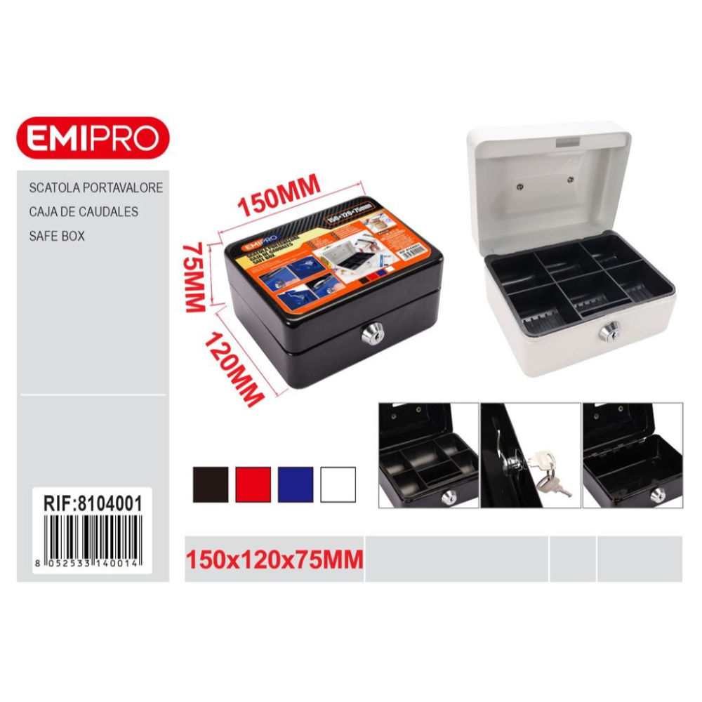 EMI Scatola Portavalore - 15x12x7,5cmEmi