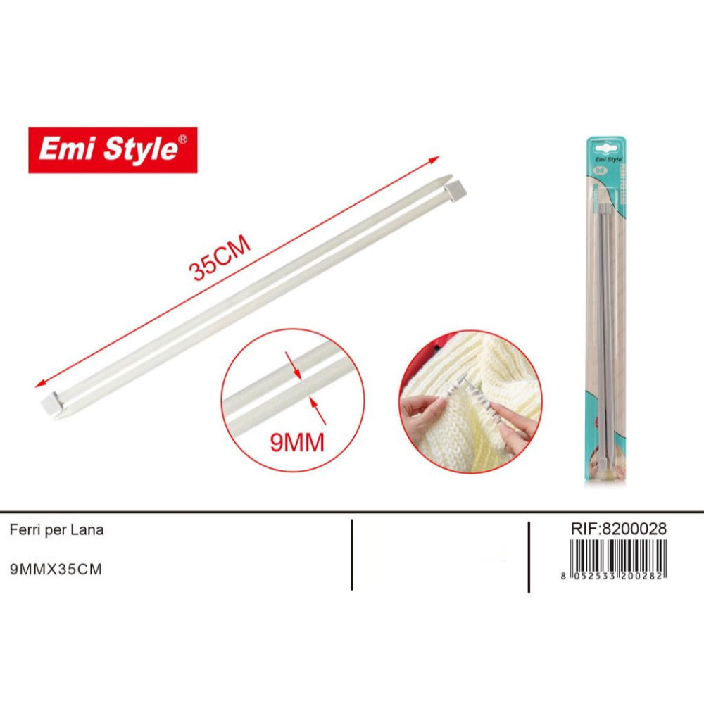 Emi Ferri da Maglia 35cm - 9mmEmi