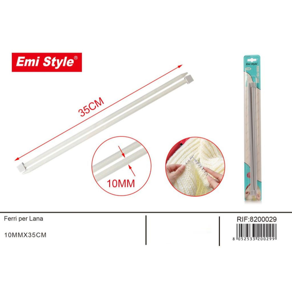 Emi Ferri da Maglia 35cm - 10mmEmi