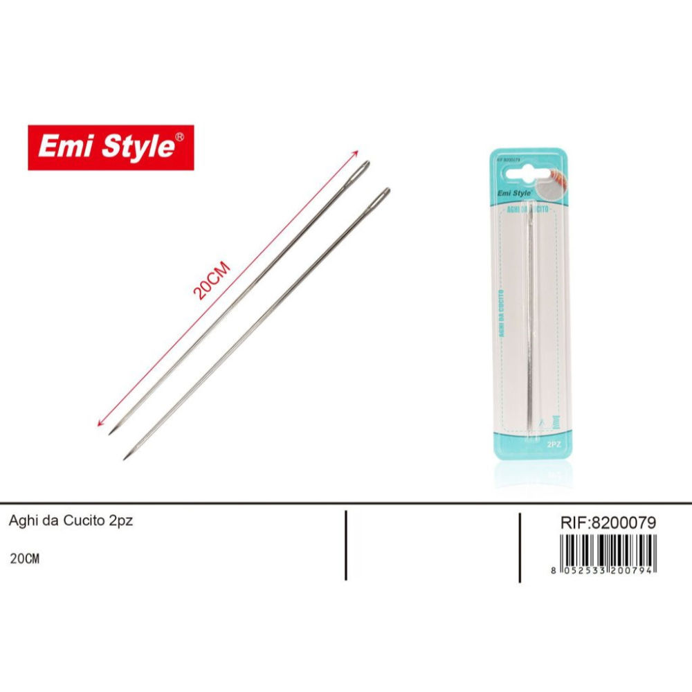 Emi Aghi da Cucito 20cm - 2pzEmi