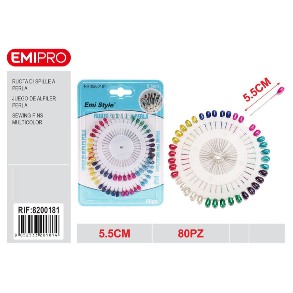 Emi Set Spilli da Sarta - 80pzEmi