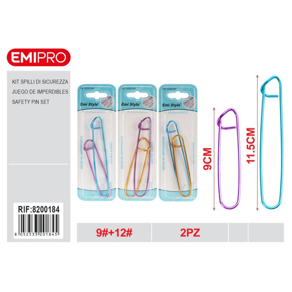 Emi Spilli di Sicurezza 9/11,5cm - 2pzEmi