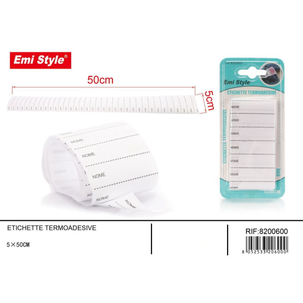 Emi Etichette Termoadesive - 5x5cmEmi