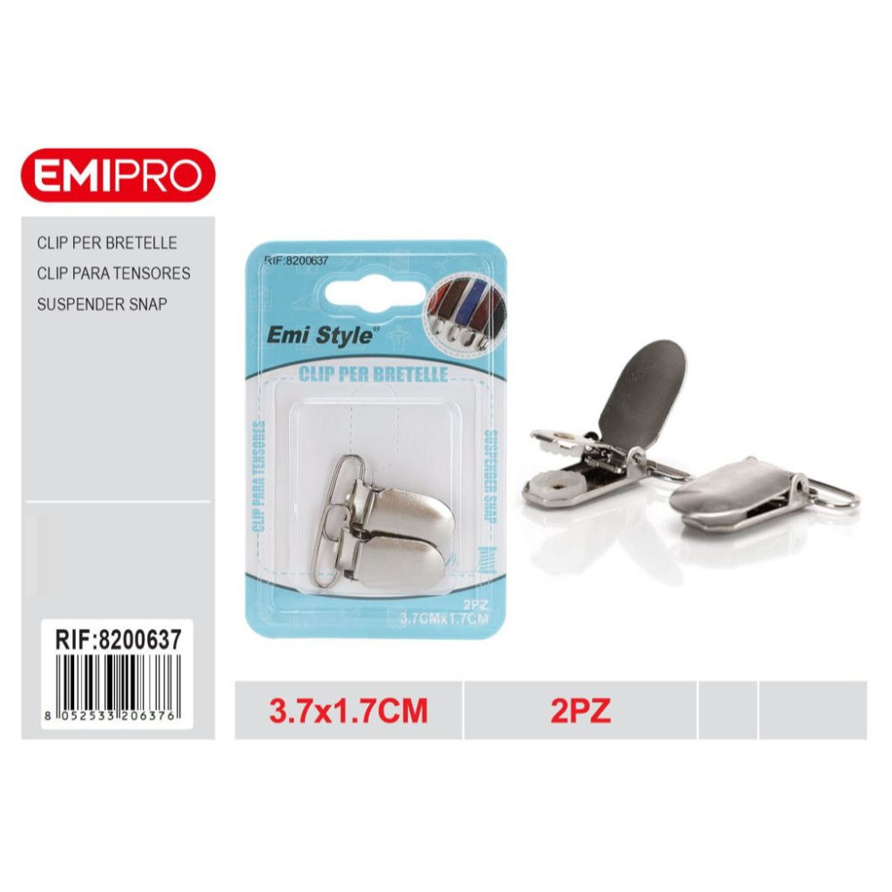 Emi Clip per Bretelle - 2pzEmi