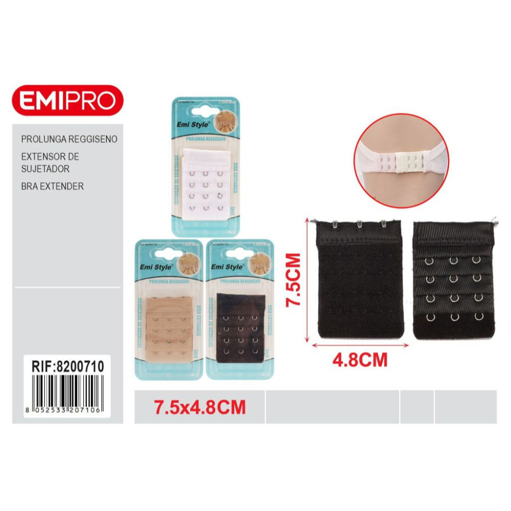 Emi Prolunga Reggiseno 3 File - 4,8x7,5cmEmi