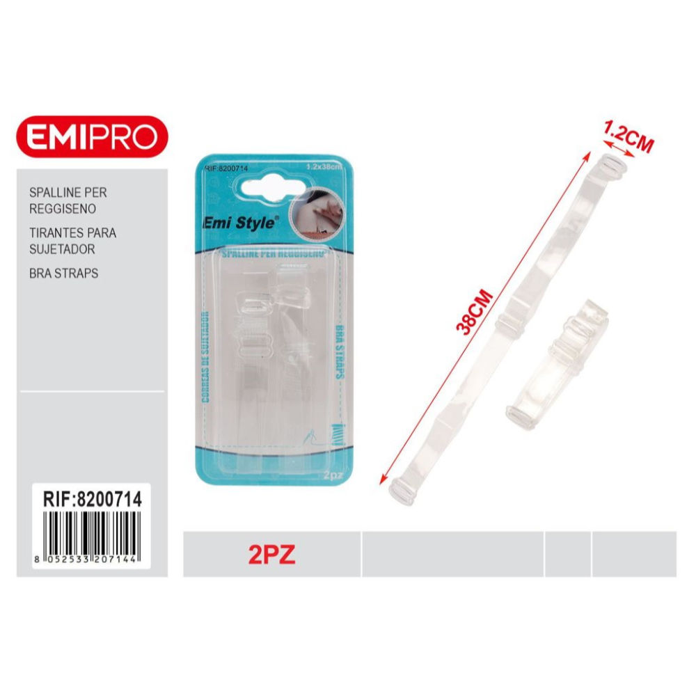 Emi Spalline per Reggiseno Trasparenti - 12mm/38cmEmi