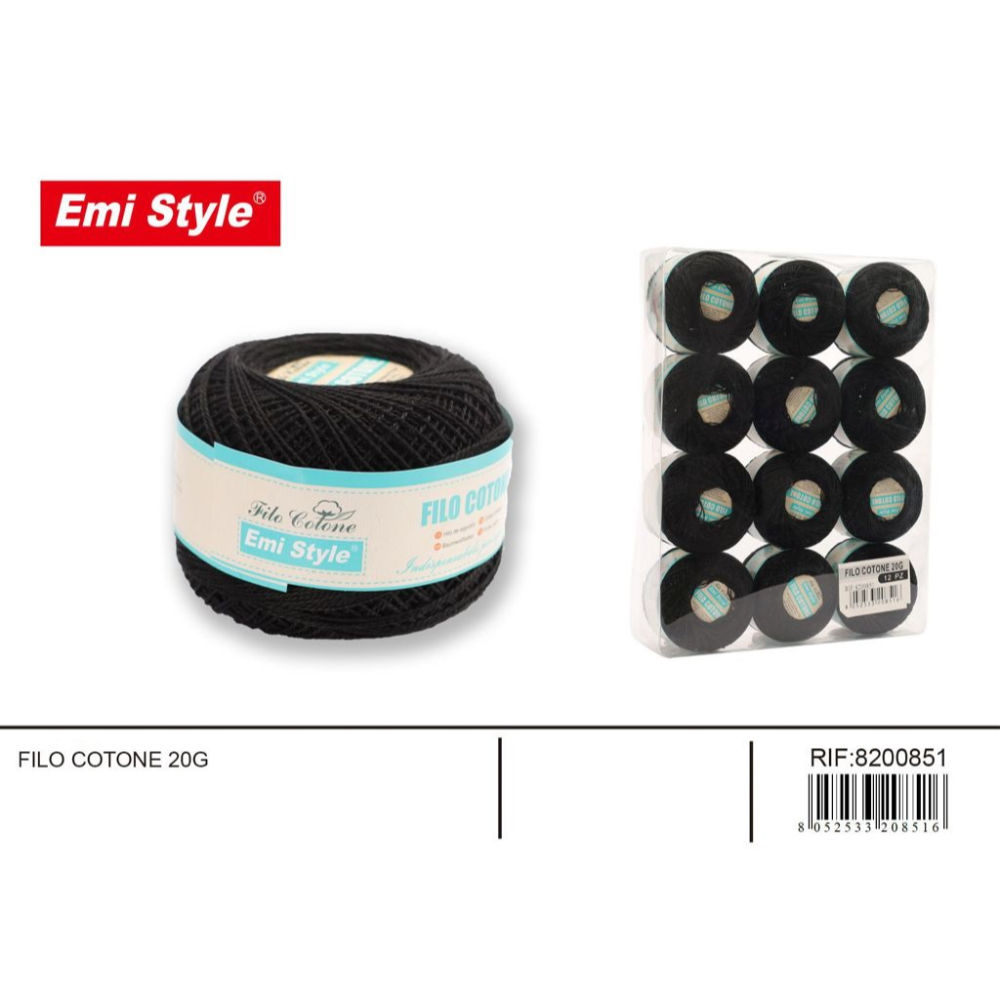 Emi Filo Cotone 20g - NeroEmi