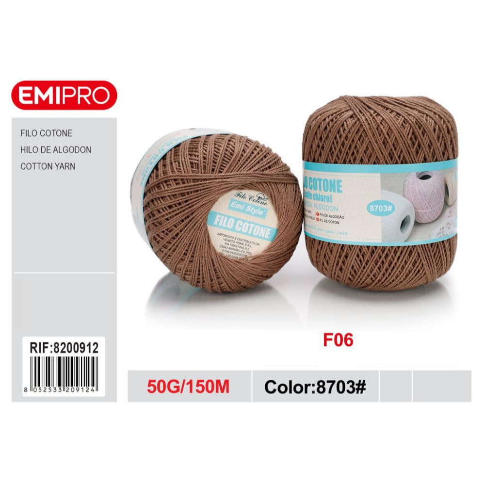 Emi Filo Cotone 50g - Caffè Chiaro 8703#Emi