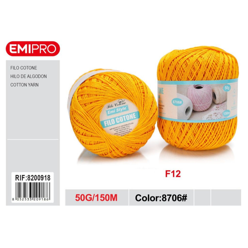 Emi Filo Cotone 50g - Arancione 8706#Emi