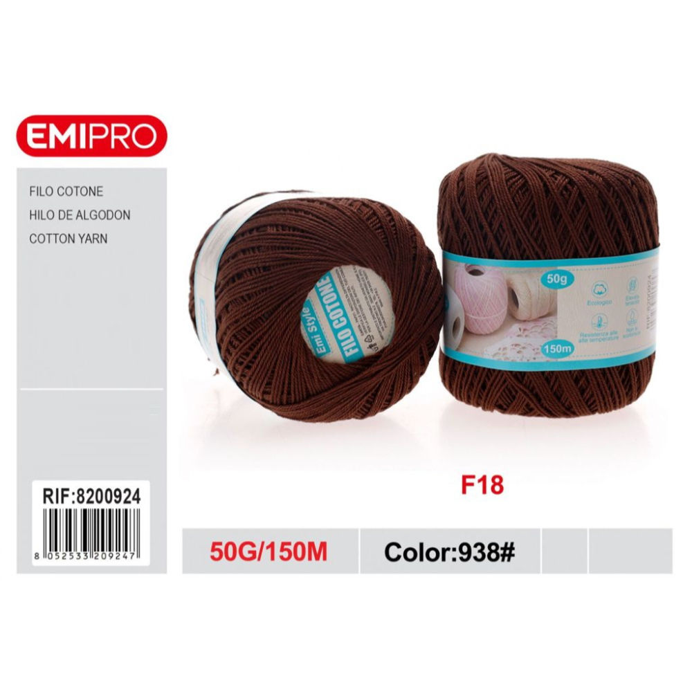 Emi Filo Cotone 50g - Caffè 938#Emi