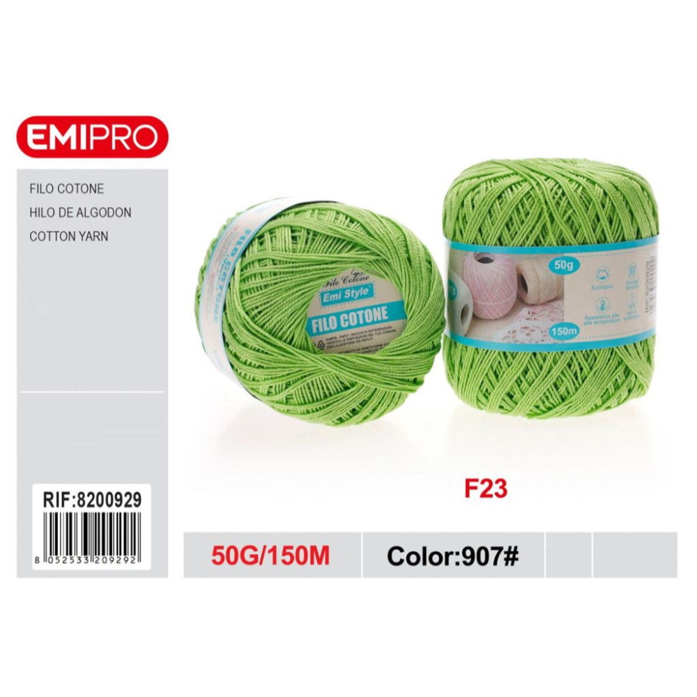 Emi Filo Cotone 50g - Verde Chiaro 907#Emi
